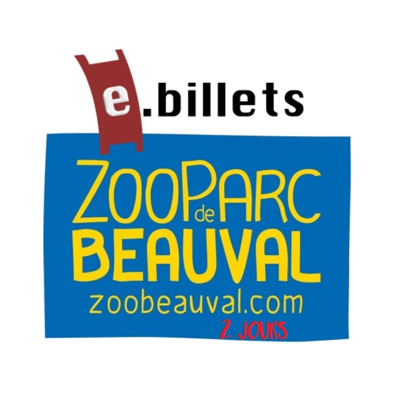 E billet zoo beauval adulte 2 jours - à partir de 11 ans