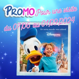 Disneyland - 1jour 2parcs - valable du 07.06 au 01.09.24 - dès 3 ans 