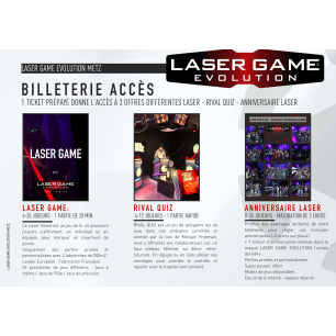 E billet lasergame evolution metz