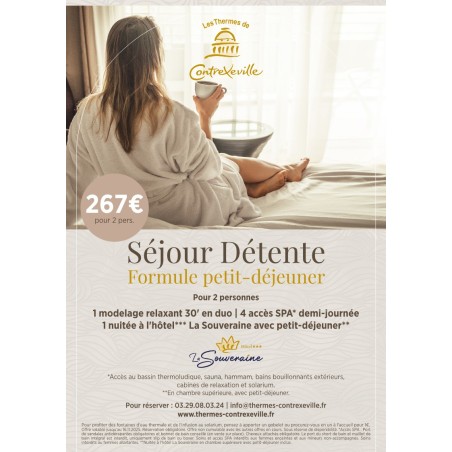 Contrex sejour detente formule petit-dejeuner - 2 pers.