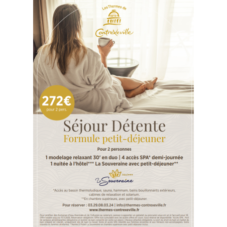 Contrex sejour detente formule petit-dejeuner - 2 pers.