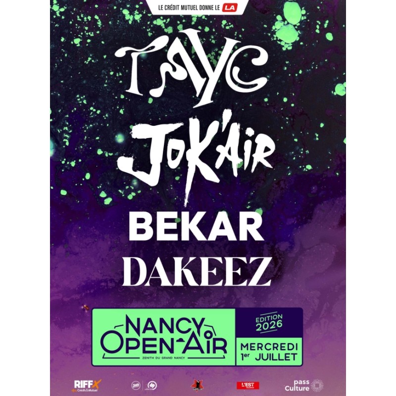 Jokair - 01.07.26 - 18h - Cat 1 - Zenith Open Air